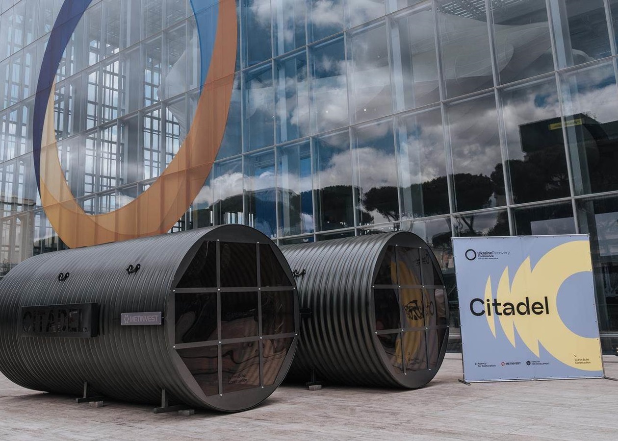 На конференції в Римі Metinvest представив притулки для школярів на конференції в Римі